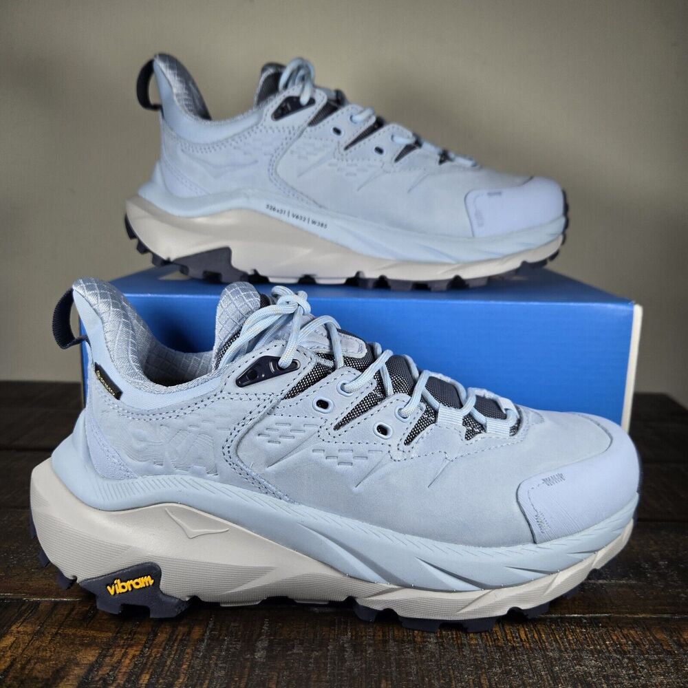 NEW Hoka One One Kaha 2 Low GTX Womens Size 6 B Running Hiking Shoes Blue Gray